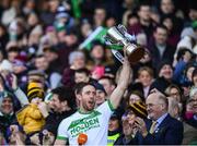 17 March 2019; Michael Fennelly of Ballyhale Shamrocks lifts The Tommy Moore Cup following the AIB GAA Hurling All-Ireland Senior Club Championship Final match between Ballyhale Shamrocks and St Thomas' at Croke Park in Dublin. Photo by Harry Murphy/Sportsfile