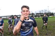 17 March 2019; Daniel McHugh of Longford RFC celebrates after the Bank of Ireland Leinster Provincial Towns Cup Quarter-Final match between Longford RFC and Kilkenny RFC at Longford RFC in Longford. Photo by Matt Browne/Sportsfile