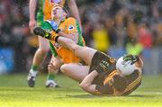 17 March 2019; John Payne of Dr. Crokes' connects with Dylan Wall of Corofin, before being shown a straight red by referee Barry Cassidy, during the AIB GAA Football All-Ireland Senior Club Championship Final match between Corofin and Dr Crokes at Croke Park in Dublin. Photo by Piaras Ó Mídheach/Sportsfile