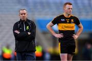 17 March 2019; Dr. Crokes' manager Pat O'Shea with Johnny Buckley after the AIB GAA Football All-Ireland Senior Club Championship Final match between Corofin and Dr Crokes' at Croke Park in Dublin. Photo by Piaras Ó Mídheach/Sportsfile