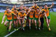 17 March 2019; Corofin players celebrate after the AIB GAA Football All-Ireland Senior Club Championship Final match between Corofin and Dr Crokes' at Croke Park in Dublin. Photo by Piaras Ó Mídheach/Sportsfile