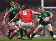 16 March 2019; Cian Healy of Ireland in action against Josh Navidi of Wales during the Guinness Six Nations Rugby Championship match between Wales and Ireland at the Principality Stadium in Cardiff, Wales. Photo by Brendan Moran/Sportsfile