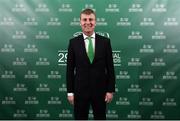 17 March 2019; Republic of Ireland U21 manager Stephen Kenny arrives prior to the Three FAI International Awards at RTE Studios in Donnybrook, Dublin. Photo by Seb Daly/Sportsfile