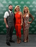 17 March 2019; Nathalie O'Brien of Cork City with, Fergus and Michelle O'Brien prior to the Three FAI International Awards at RTE Studios in Donnybrook, Dublin. Photo by Seb Daly/Sportsfile