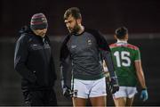2 March 2019; Mayo manager James Horan with Aidan O’Shea before the Allianz Football League Division 1 Round 5 match between Mayo and Galway at Elverys MacHale Park in Castlebar, Mayo. Photo by Piaras Ó Mídheach/Sportsfile