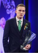 17 March 2019; Men's U21 International Player of the Year award recipient Ronan Curtis during the Three FAI International Awards at RTE Studios in Donnybrook, Dublin. Photo by Stephen McCarthy/Sportsfile