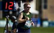 18 March 2019; Team Ireland's Alan Power, a member of the South Dublin Special Olympics Sports Club, from Wood Town, Knocklyon, Co. Dublin, on his way to winning a Bronze medal, in the 5,000m race, on Day Four of the 2019 Special Olympics World Games in the Dubai Police Officer's Club Stadium, Dubai, United Arab Emirates.  Photo by Ray McManus/Sportsfile
