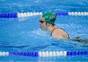 18 March 2019; Team Ireland's Emma Barrett, a member of the Team South Galway Club, from Ennis, Co. Clare, on her way to finishing second in her 200m Swimming heat, in a time of 5:20:19, during Day Four of the 2019 Special Olympics World Games at the Hamdan Sports Complex, Dubai, United Arab Emirates. Photo by Ray McManus/Sportsfile