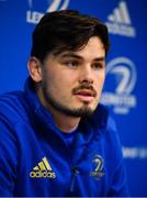 18 March 2019; Max Deegan during a Leinster Rugby press conference at Leinster Rugby Headquarters in UCD, Dublin. Photo by Ramsey Cardy/Sportsfile
