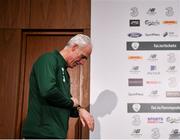 18 March 2019; Republic of Ireland manager Mick McCarthy arrives prior to a press conference at the FAI National Training Centre in Abbotstown, Dublin. Photo by Seb Daly/Sportsfile