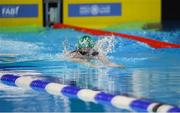 18 March 2019; Team Ireland's Peadar Connolly, a member of Newry City SOC, from Newry, Co. Down, competing in the 200m breaststroke at the Hamdan Sports Complex on Day Four of the 2019 Special Olympics World Games in the Abu Dhabi National Exhibition Centre, Abu Dhabi, United Arab Emirates. Photo by Ray McManus/Sportsfile