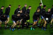 16 March 2019; Dublin players break away after the pre-match photo before the Allianz Football League Division 1 Round 6 match between Dublin and Tyrone at Croke Park in Dublin. Photo by Piaras Ó Mídheach/Sportsfile