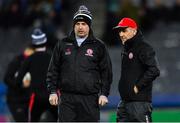 16 March 2019; Tyrone manager Mickey Harte, right, and selector Gavin Devlin before the Allianz Football League Division 1 Round 6 match between Dublin and Tyrone at Croke Park in Dublin. Photo by Piaras Ó Mídheach/Sportsfile
