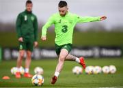 18 March 2019; Jack Byrne during a Republic of Ireland training session at the FAI National Training Centre in Abbotstown, Dublin. Photo by Stephen McCarthy/Sportsfile