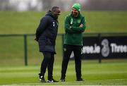 18 March 2019; Republic of Ireland assistant coach Terry Connor, left, and fitness coach Andy Liddle during a training session at the FAI National Training Centre in Abbotstown, Dublin. Photo by Stephen McCarthy/Sportsfile