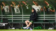 18 March 2019; Seamus Coleman during a Republic of Ireland training session at the FAI National Training Centre in Abbotstown, Dublin. Photo by Stephen McCarthy/Sportsfile