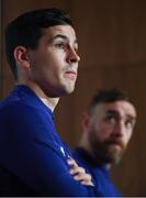 19 March 2019; Josh Cullen, left, and Richard Keogh during a Republic of Ireland press conference at the FAI National Training Centre in Abbotstown, Dublin. Photo by Stephen McCarthy/Sportsfile
