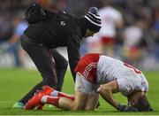 16 March 2019; Ronan McNamee of Tyrone after picking up an injury in the first half during the Allianz Football League Division 1 Round 6 match between Dublin and Tyrone at Croke Park in Dublin. Photo by Piaras Ó Mídheach/Sportsfile