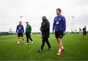19 March 2019; Jeff Hendrick and assistant coach Terry Connor during a Republic of Ireland training session at the FAI National Training Centre in Abbotstown, Dublin. Photo by Stephen McCarthy/Sportsfile