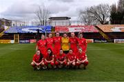 16 March 2019; The Shelbourne team before the Só Hotels Women's National League match between Shelbourne and Limerick at Tolka Park in Dublin.  Photo by Piaras Ó Mídheach/Sportsfile