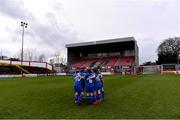 16 March 2019; The Limerick players in a huddle before the Só Hotels Women's National League match between Shelbourne and Limerick at Tolka Park in Dublin.  Photo by Piaras Ó Mídheach/Sportsfile