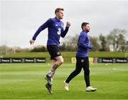 19 March 2019; James McClean, left, and Alan Judge during a Republic of Ireland training session at the FAI National Training Centre in Abbotstown, Dublin. Photo by Stephen McCarthy/Sportsfile