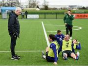 19 March 2019; Republic of Ireland manager Mick McCarthy speaks to Robbie Brady and Glenn Whelan during a training session at the FAI National Training Centre in Abbotstown, Dublin. Photo by Stephen McCarthy/Sportsfile