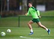 19 March 2019; Zach Elbouzebi during a Republic of Ireland U21's training session at the FAI National Training Centre in Abbotstown, Dublin. Photo by Stephen McCarthy/Sportsfile