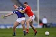 2 February 2019; Donal Kingston of Laois in action against Bevan Duffy of Louth during the Allianz Football League Division 3 Round 2 match between Laois and Louth at Croke Park in Dublin. Photo by Piaras Ó Mídheach/Sportsfile