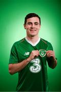 19 March 2019; Josh Cullen of Republic of Ireland poses for a portrait during a squad portrait session at their team hotel in Dublin. Photo by Stephen McCarthy/Sportsfile