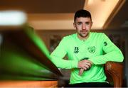 19 March 2019; Enda Stevens of Republic of Ireland poses for a portrait during a squad portrait session at their team hotel in Dublin. Photo by Stephen McCarthy/Sportsfile