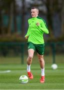 19 March 2019; Michael O'Connor during a Republic of Ireland U21's training session at the FAI National Training Centre in Abbotstown, Dublin. Photo by Stephen McCarthy/Sportsfile