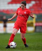 16 March 2019; Chloe Mustaki of Shelbourne during the Só Hotels Women's National League match between Shelbourne and Limerick at Tolka Park in Dublin.  Photo by Piaras Ó Mídheach/Sportsfile