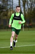 19 March 2019; Darragh Leahy during a Republic of Ireland U21's training session at the FAI National Training Centre in Abbotstown, Dublin. Photo by Stephen McCarthy/Sportsfile