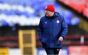 16 March 2019; Shelbourne manager Dave Bell at half-time during the Só Hotels Women's National League match between Shelbourne and Limerick at Tolka Park in Dublin.  Photo by Piaras Ó Mídheach/Sportsfile