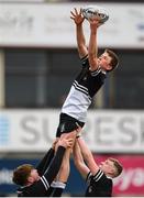 11 March 2019; Ruairí Byrne of Newbridge College during the Bank of Ireland Leinster Rugby Schools Junior Cup semi-final match between Newbridge College and Blackrock College at Energia Park in Donnybrook, Dublin. Photo by Harry Murphy/Sportsfile