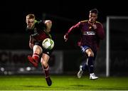 19 March 2019; Mark Birrane of IT Carlow in action against Alan Murphy of University of Limerick during the RUSTLERS Third Level CUFL Men's Premier Division Final Final match between Institute of Technology Carlow and University of Limerick at Athlone Town Stadium in Athlone, Co. Westmeath. Photo by Harry Murphy/Sportsfile