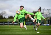 20 March 2019; Robbie Brady, left, and James McClean during a Republic of Ireland training session at the FAI National Training Centre in Abbotstown, Dublin. Photo by Stephen McCarthy/Sportsfile