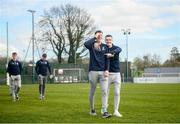 20 March 2019; Players from Carndonagh Community School walk the pitch prior to the FAI Schools Dr. Tony O’Neill Senior National Cup Final match between Carndonagh Community School and Midleton CBS at Home Farm FC in Whitehall, Dublin. Photo by David Fitzgerald/Sportsfile