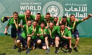 20 March 2019; The Team Ireland seven a-side squad who collected their Bronze Medals on Day Six of the 2019 Special Olympics World Games in Zayed Sports City, Airport Road, Abu Dhabi, United Arab Emirates. Photo by Ray McManus/Sportsfile