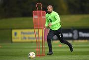 20 March 2019; David McGoldrick during a Republic of Ireland training session at the FAI National Training Centre in Abbotstown, Dublin. Photo by Stephen McCarthy/Sportsfile