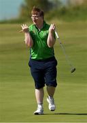 20 March 2019; Team Ireland's Mark Claffey, a member of the Blackrock Flyers Special Olympics Club, from Blackrock, Co. Dublin, reacts to a missed putt during his Gold Medal round in the Level 4 - Individual Stroke Play Competition on Day Six of the 2019 Special Olympics World Games in Yas Links, Yas Island, Abu Dhabi, United Arab Emirates  Photo by Ray McManus/Sportsfile
