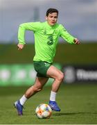 20 March 2019; Josh Cullen during a Republic of Ireland training session at the FAI National Training Centre in Abbotstown, Dublin. Photo by Stephen McCarthy/Sportsfile