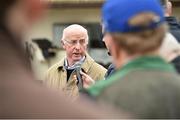 20 March 2019; Trainer John Oxx with with members of the media during the launch of 2019 Flat Season at John Oxx’s Currabeg Stables in Currabeg, Co Kildare. Photo by Matt Browne/Sportsfile