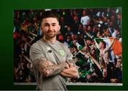 20 March 2019; Sean Maguire of Republic of Ireland poses for a portrait during a squad portrait session at their team hotel in Dublin. Photo by Stephen McCarthy/Sportsfile