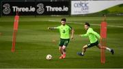 20 March 2019; Sean Maguire and Harry Arter during a Republic of Ireland training session at the FAI National Training Centre in Abbotstown, Dublin. Photo by Stephen McCarthy/Sportsfile