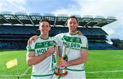 17 March 2019; Colin Fennelly, left, AIB Man of the Match, with his brother Michael Fennelly, team captain, as they celebrate after Ballyhale Shamrocks won the AIB GAA Hurling All-Ireland Senior Club Championship Final match between Ballyhale Shamrocks and St Thomas' at Croke Park in Dublin. Photo by Piaras Ó Mídheach/Sportsfile
