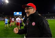 16 March 2019; Tyrone manager Mickey Harte celebrates after the Allianz Football League Division 1 Round 6 match between Dublin and Tyrone at Croke Park in Dublin. Photo by Piaras Ó Mídheach/Sportsfile