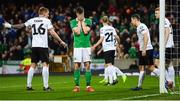 21 March 2019; Paddy McNair of Northern Ireland reacts after a missed opportunity during the UEFA EURO2020 Qualifier - Group C match between Northern Ireland and Estonia at National Football Stadium in Windsor Park, Belfast.  Photo by David Fitzgerald/Sportsfile