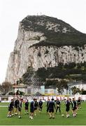 22 March 2019; Gibraltar players during a training session at Victoria Stadium in Gibraltar. Photo by Stephen McCarthy/Sportsfile